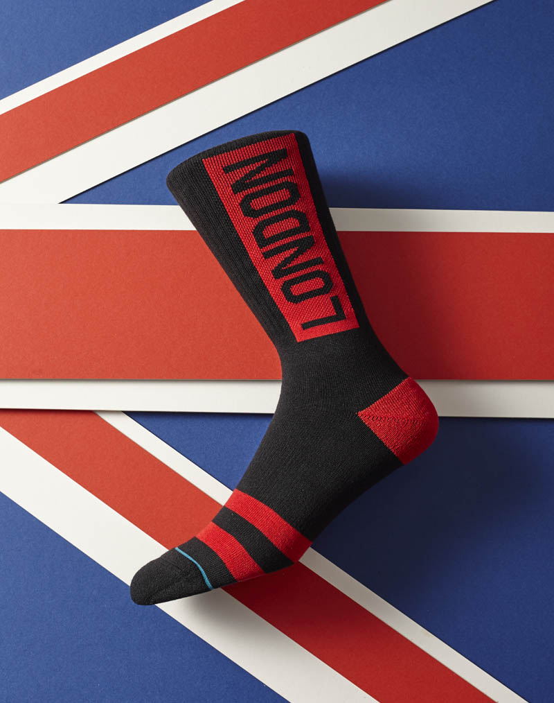 Stance London sock campaign photography
