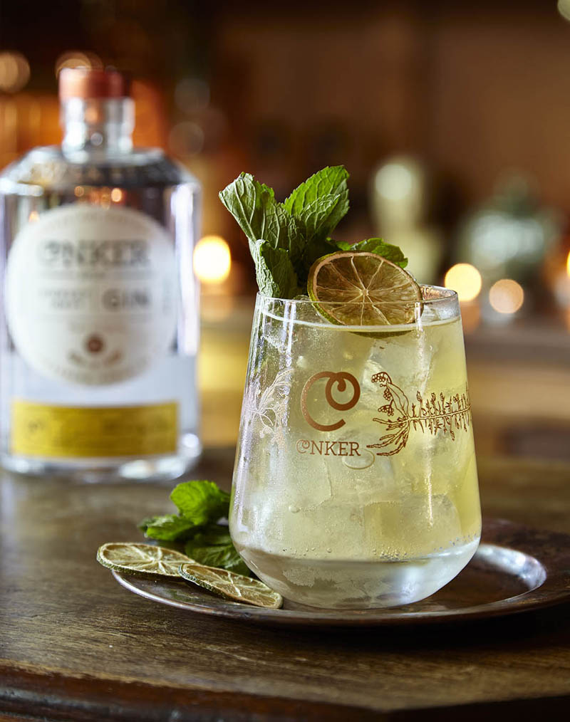 conker spirit gin cocktail lifestyle photography